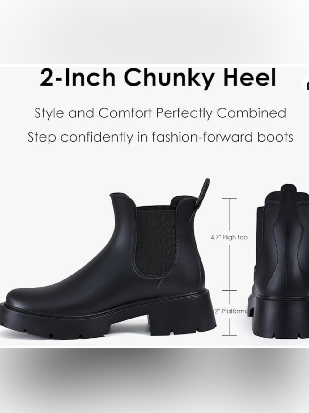 Platform Ankle Chelsea Bootie - Picture 7 of 9